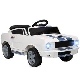 Qaba - Licensed Ford Shelby GT 350 Kids Ride On Car, 12V Battery Powered w/Remote, Adjustable Speed, MP3, LED Lights, for 3-6