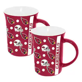 The Memory Company - Arizona Cardinals Two-Pack 15oz. Line Up Ceramic Mugs - Multicolor