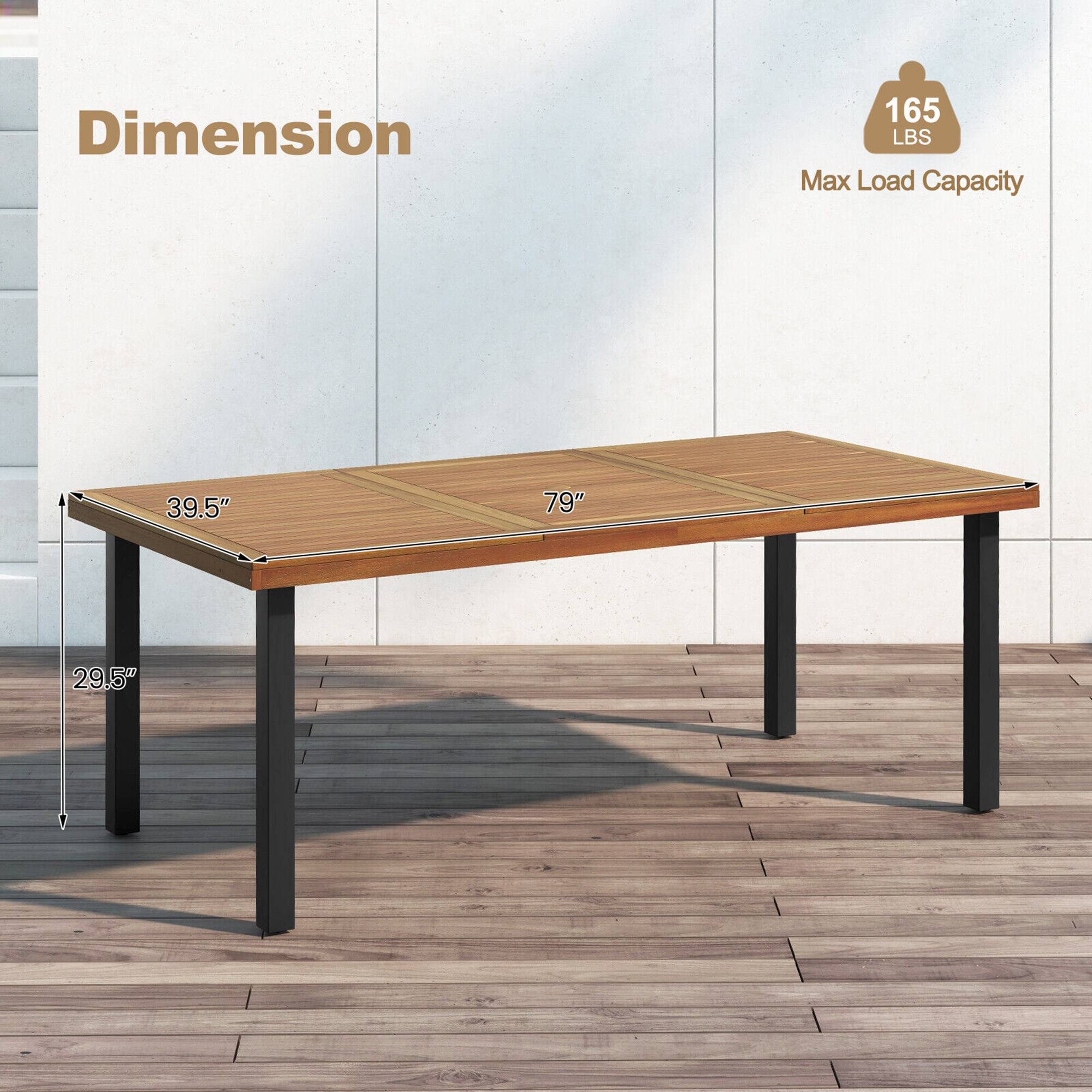 Dimension  
- Length: 79"  
- Width: 39.5"  
- Height: 29.5"  

Max Load Capacity: 165 LBS