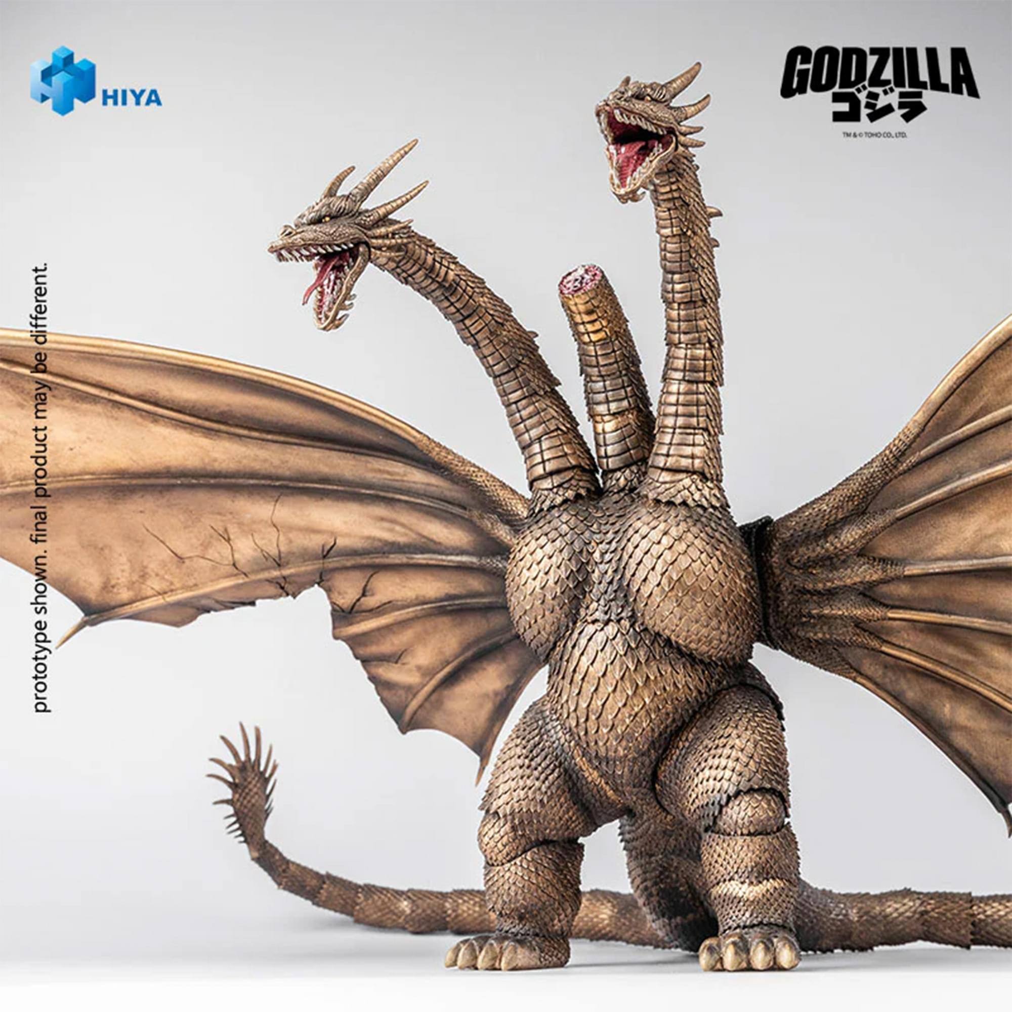 HIYA  
GODZILLA  
TM & © TOHO CO., LTD.  
prototype shown. final product may be different.
