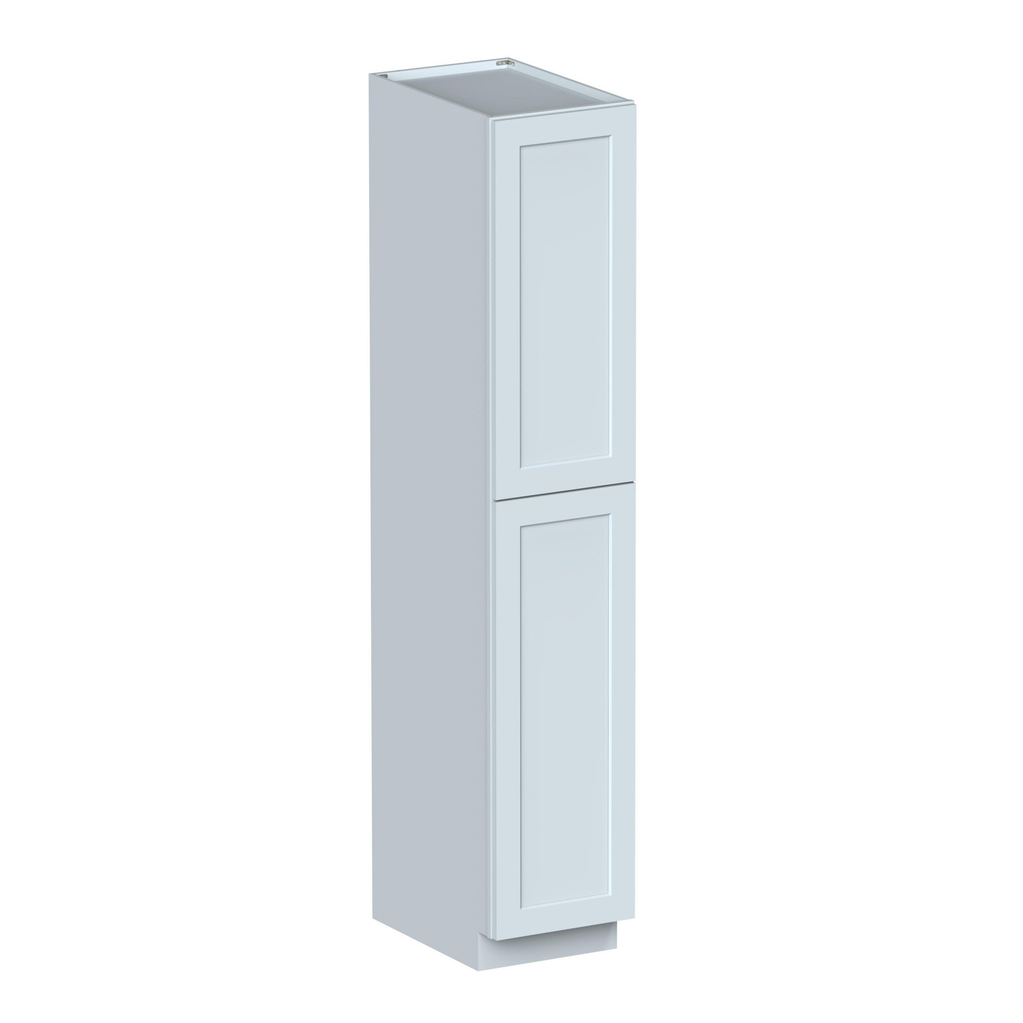 Alt View 1. Boyel Living - 18in.W x27in.D x96in.H DOVE GREY TALL PANTRY CABINET Fully assembled Cabinet With Two HDF Doors - Gray.