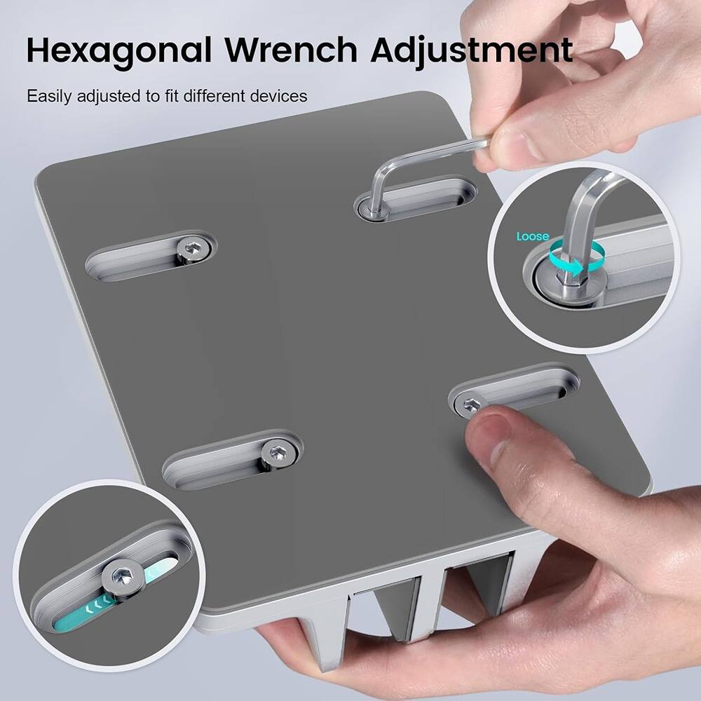 Hexagonal Wrench Adjustment  
Easily adjusted to fit different devices