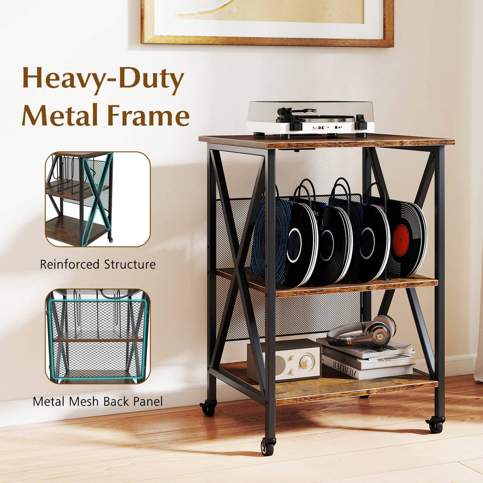 Heavy-Duty Metal Frame

Reinforced Structure

Metal Mesh Back Panel