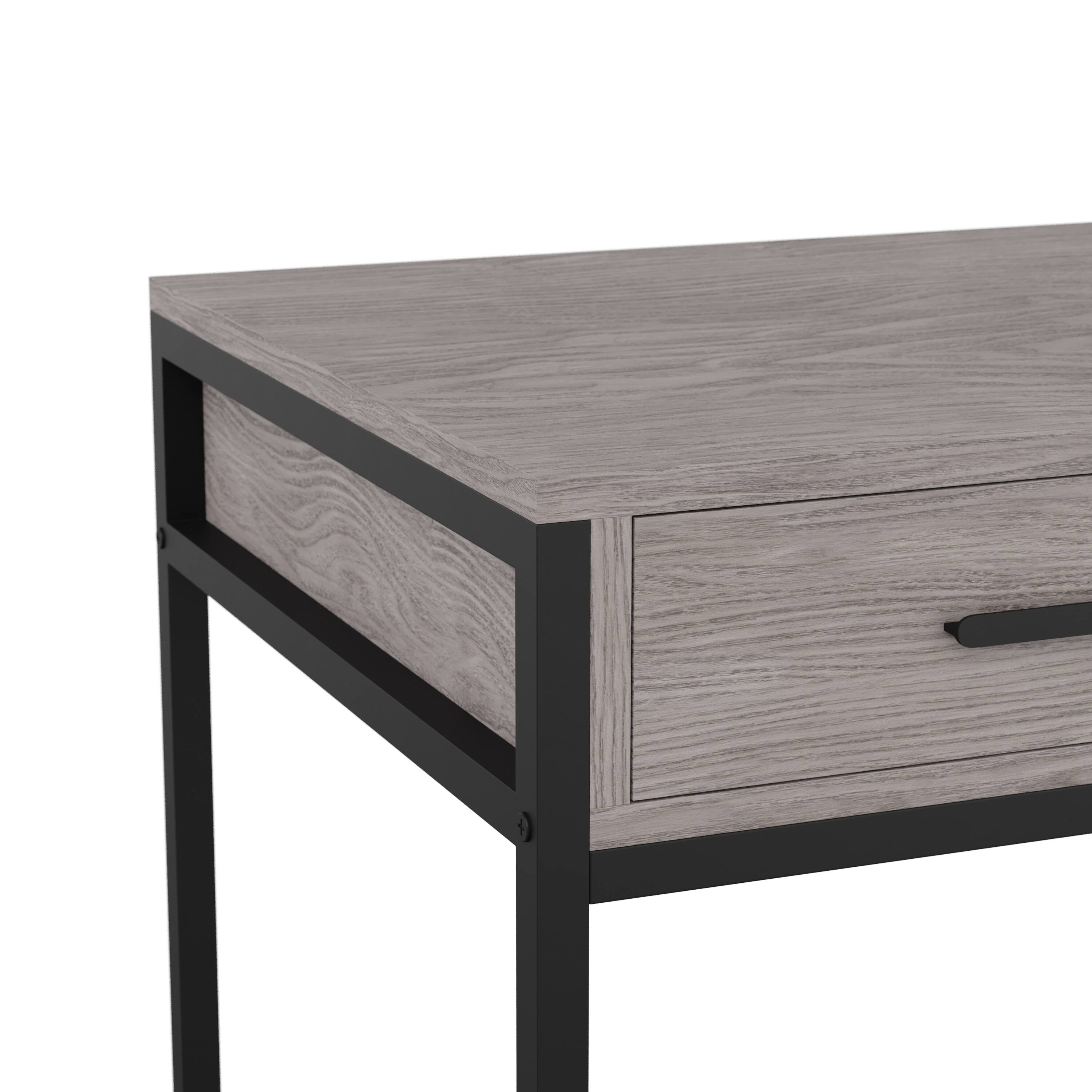 Alt View 21. Martha Stewart - Ollie Gray 3 Drawer Home Office Desk - Gray Top/Oil Rubbed Bronze Frame.
