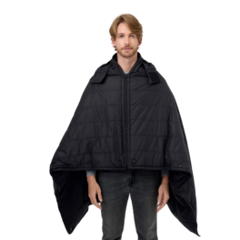 ororo - Heated Dual Control Poncho Blanket - Black