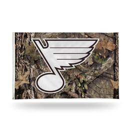 Rico Industries - St Louis Blues 3x5 Indoor Outdoor Camo Banner Flag with grommets for hanging - Multi