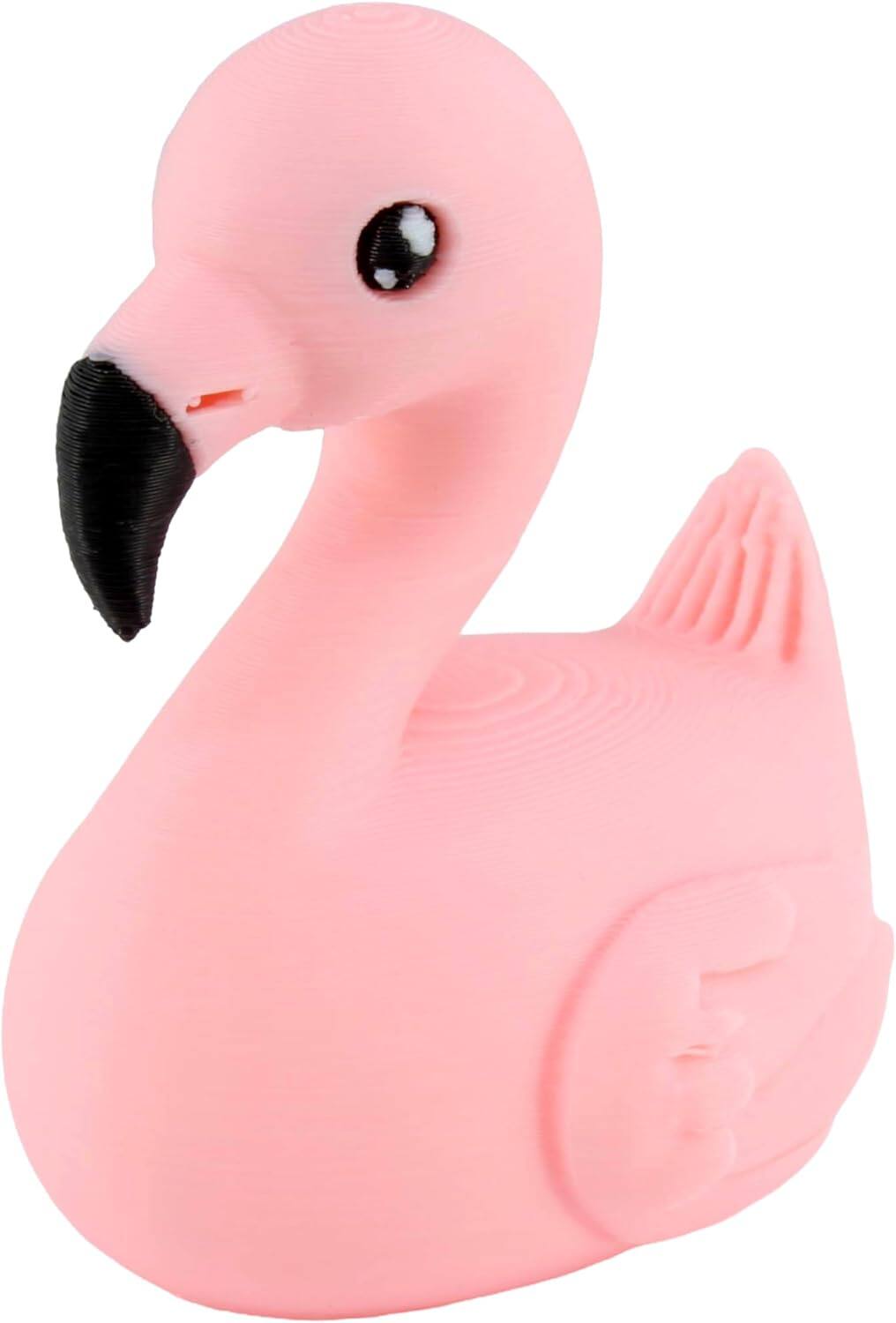 Front. JuzToys - Flamingo Duck Figurine, 4x4 Ducking, Fun Car Dashboard Accessory, Unique Bird Figure Gifts, Ducks for Cars by PowerTRC - Pink.