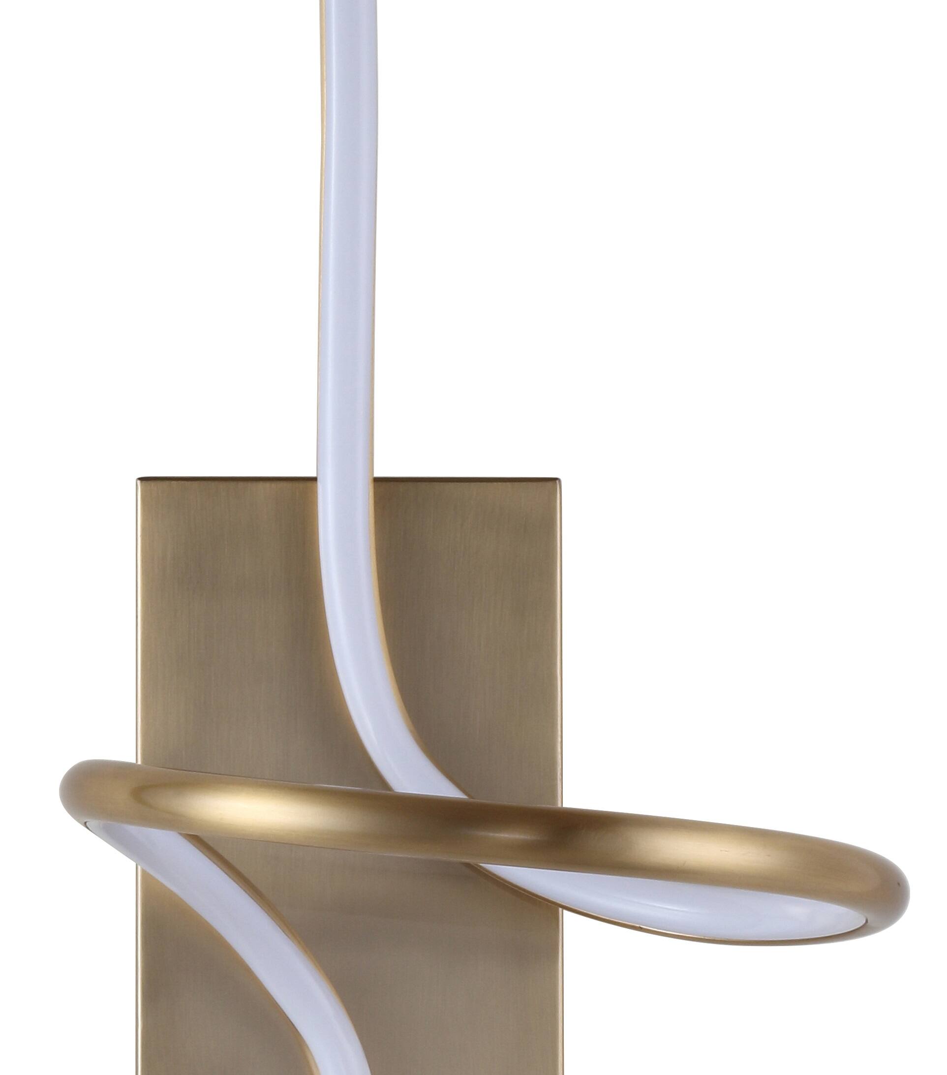Alt View 4. Jonathan Y - Sketch 9" Minimalist Metal Integrated LED Vanity Light Sconce, Gold - Gold.