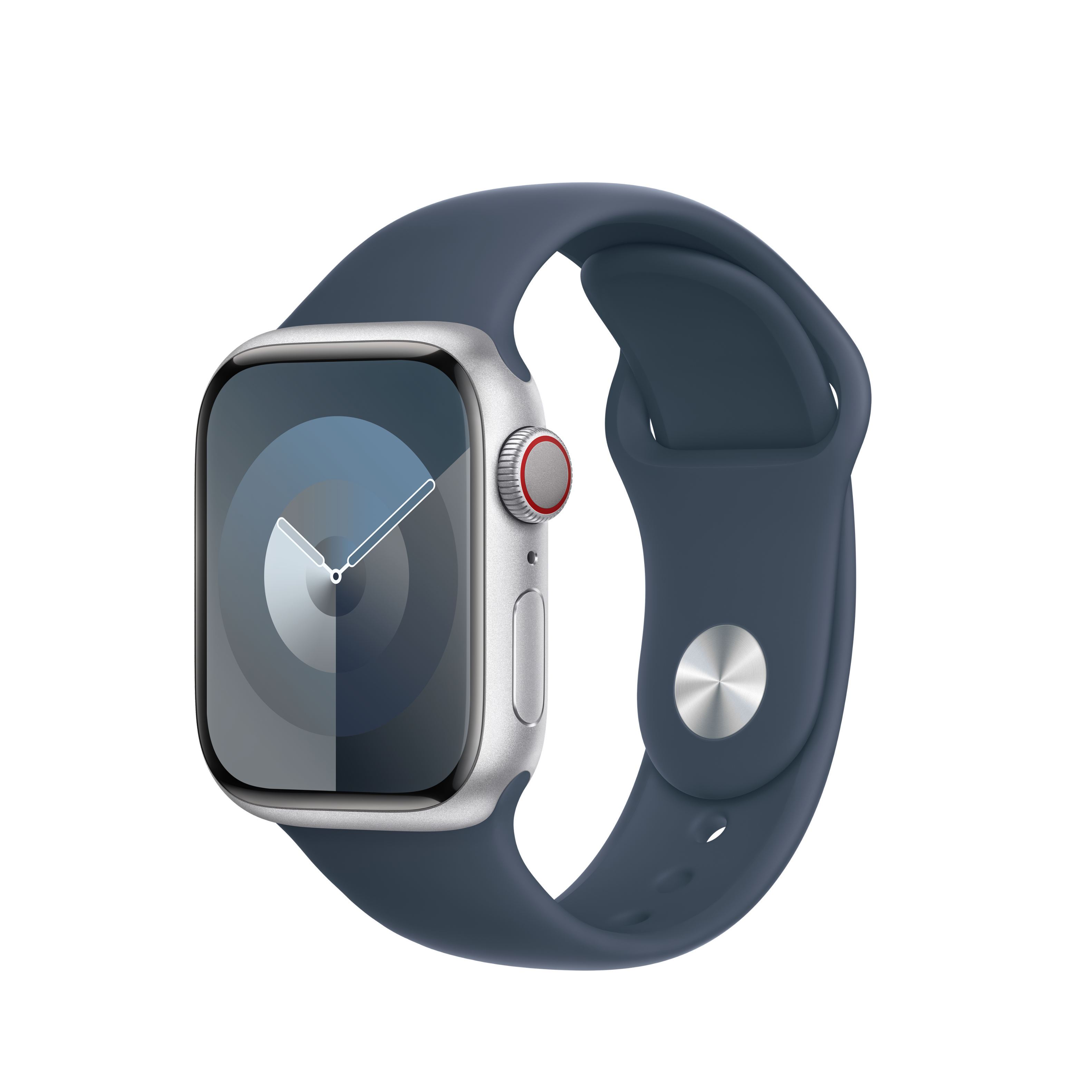 Apple - 41mm Sport Band - S/M - Storm Blue