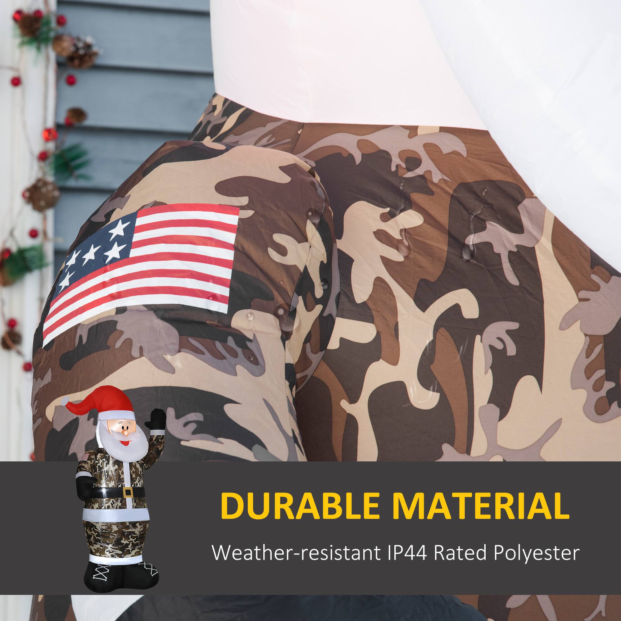 DURABLE MATERIAL  
Weather-resistant IP44 Rated Polyester
