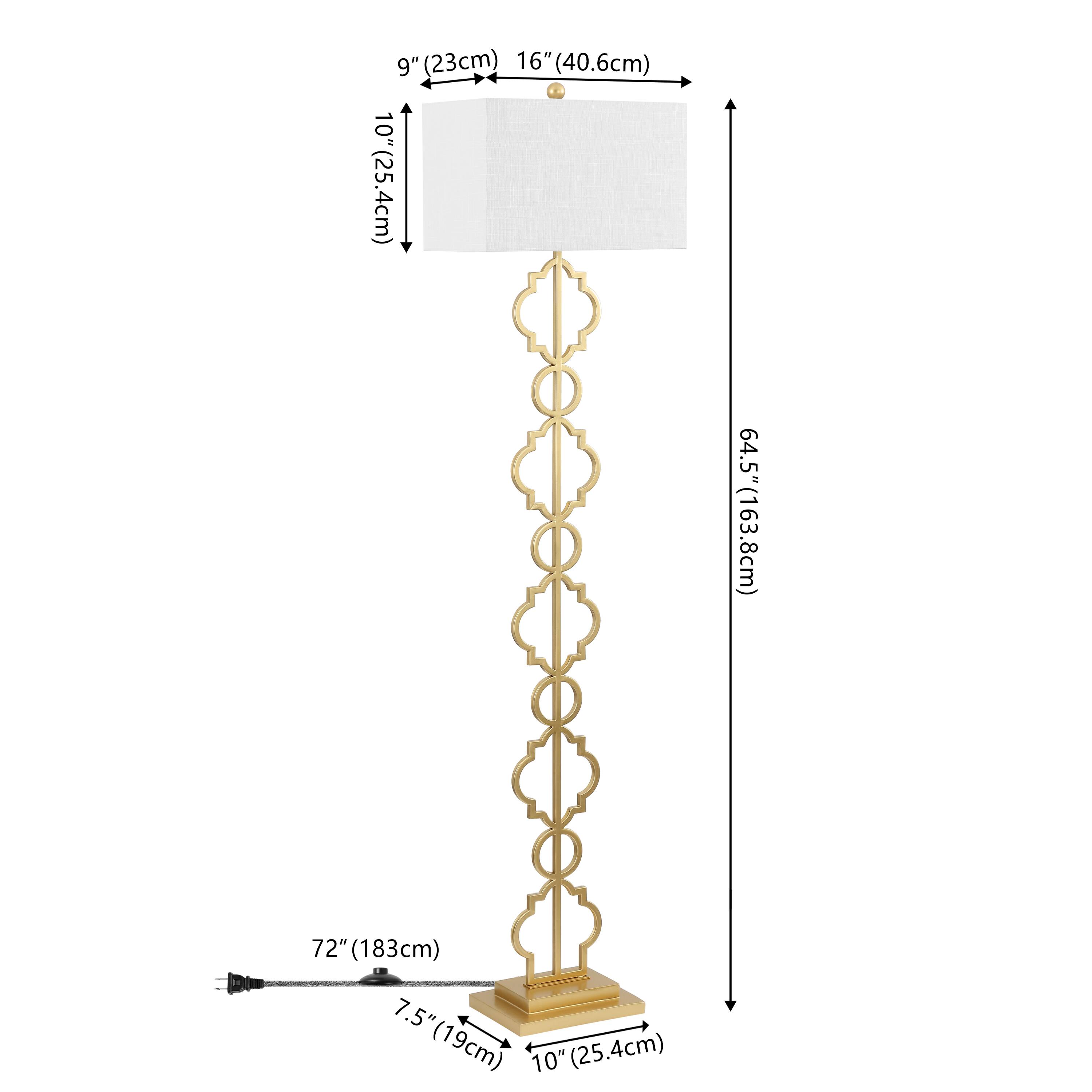 9" (23cm) 16" (40.6cm) 10" (25.4cm) 64.5" (163.8cm) 72" (183cm) 7.5" (19cm) 10" (25.4cm)