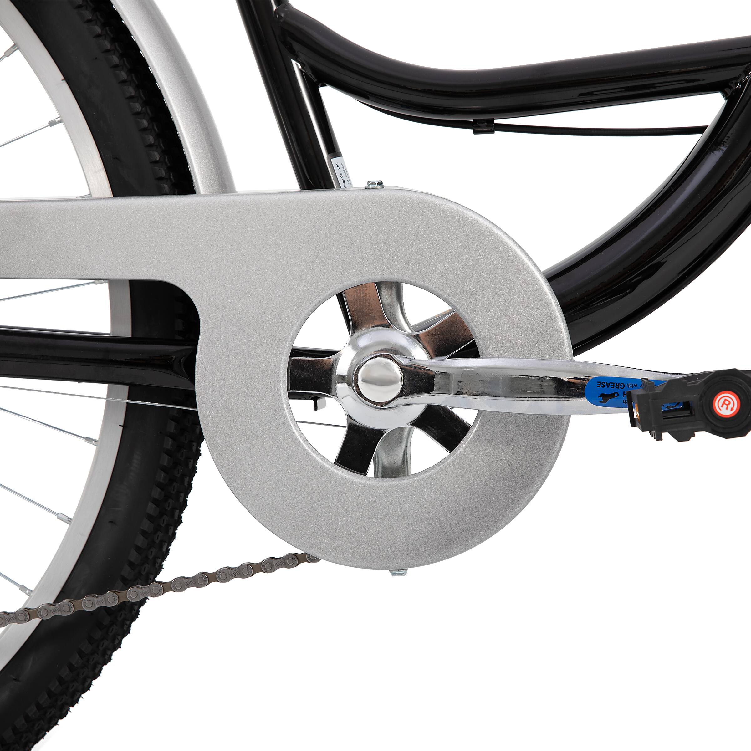 Alt View 5. HILAND - HILAND 26 Inch Beach Cruiser Bike for Adults, 7 Speed Step-Through Women Bicycle with Rear Rack, Hybrid Bike Black - Black.