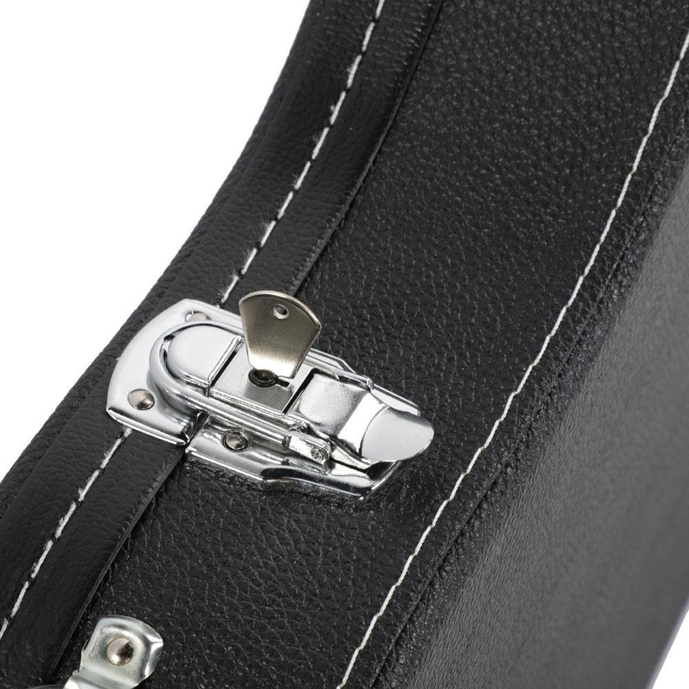 Alt View 1. Winado - New Microgroove Artificial Leather ST Electric Guitar Hard Shell Case Black.
