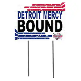 Jardine - U of Detroit Mercy Titans 18" x 24" Bound Yard Sign - White