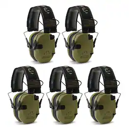 Walkers - Walker's Razor Slim Electronic Shooting Muffs 5-Pack, OD American Flag - Green