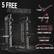 5 FREE ATTACHMENTS T BAR TRICEP ROPE CABLE HANDLES CABLE BAR LAT PULL DOWN BAR