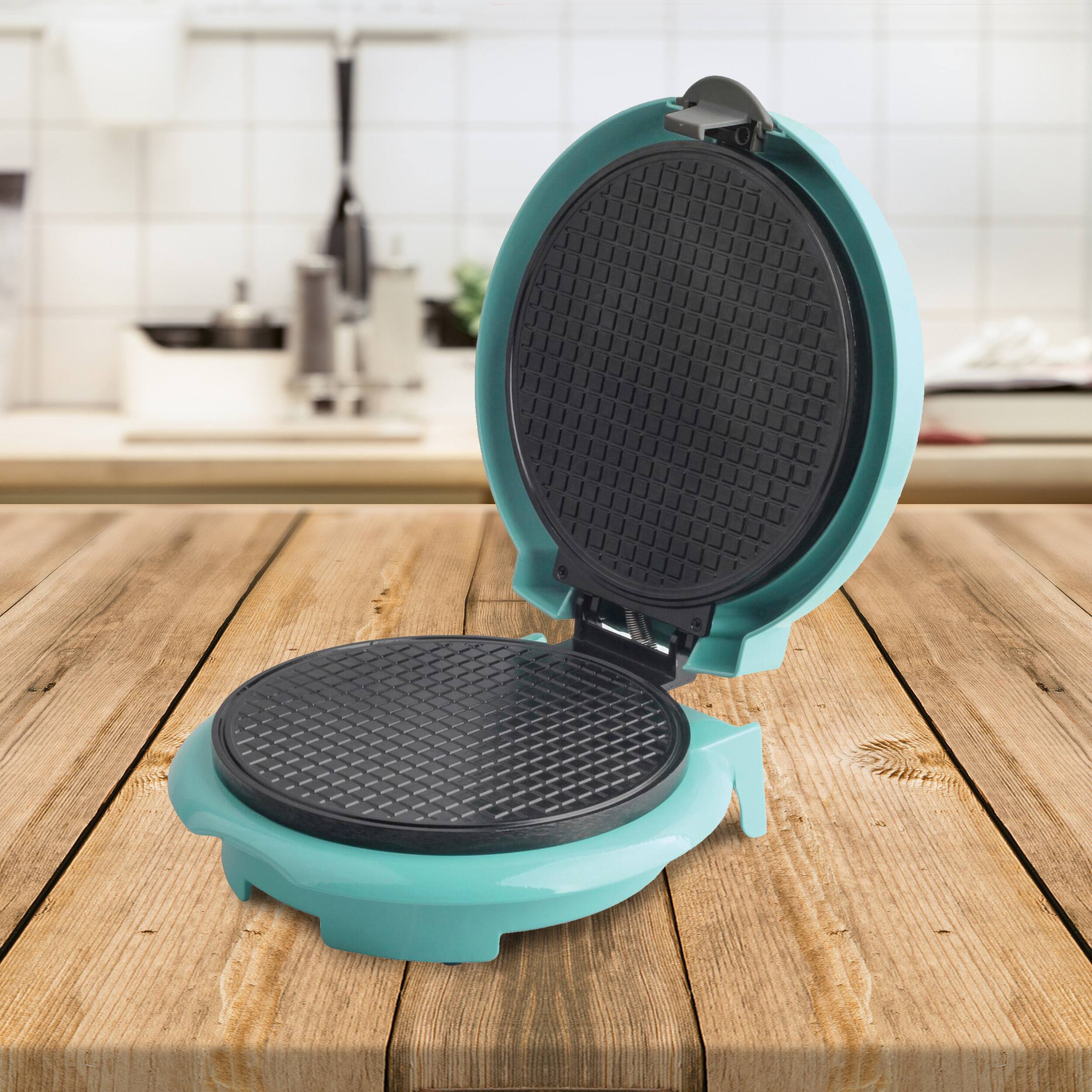 Angle. Brentwood - Brentwood 7 Inch 750 Watt Waffle Cone Maker in Blue - Blue.