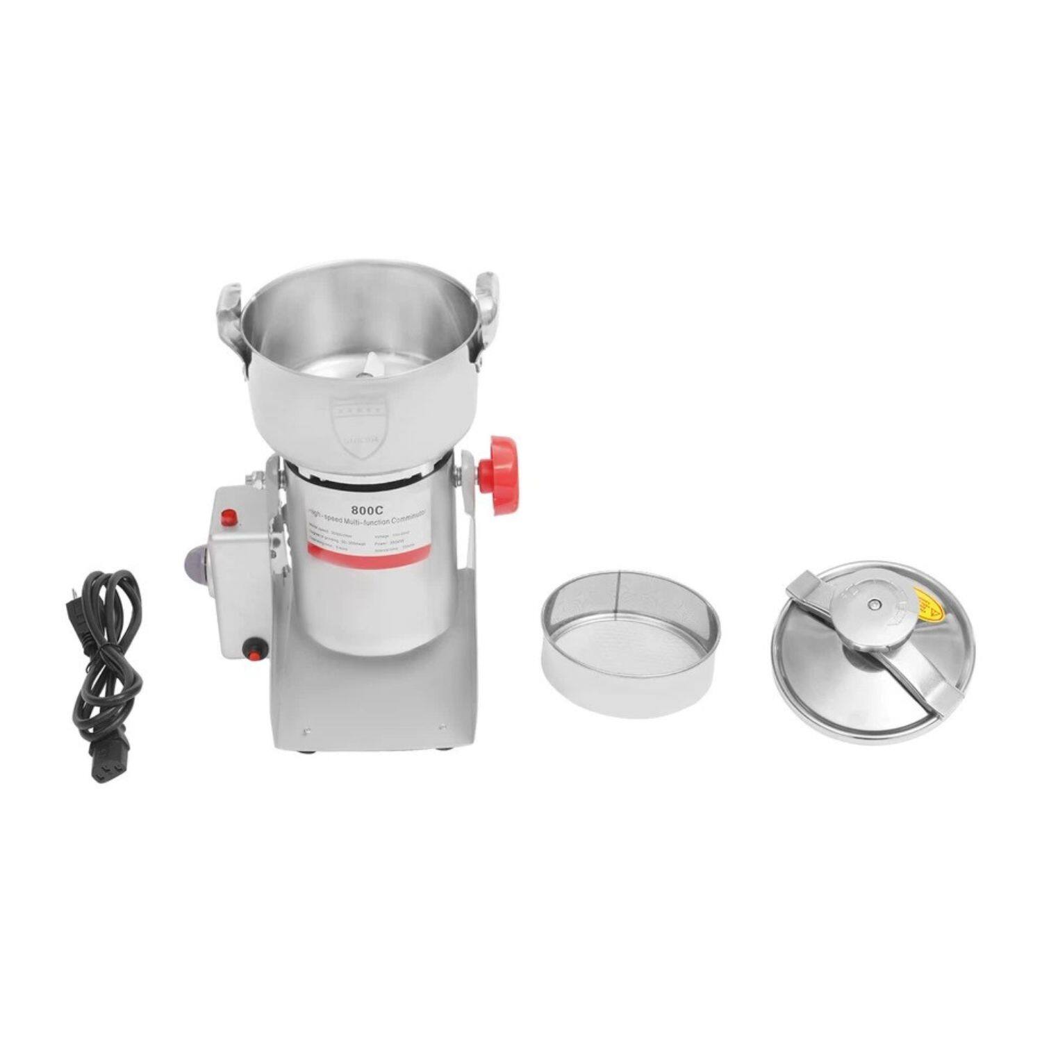 Back. Stock Preferred - High-Efficiency Electric Grain Mill Grinder - Silver.