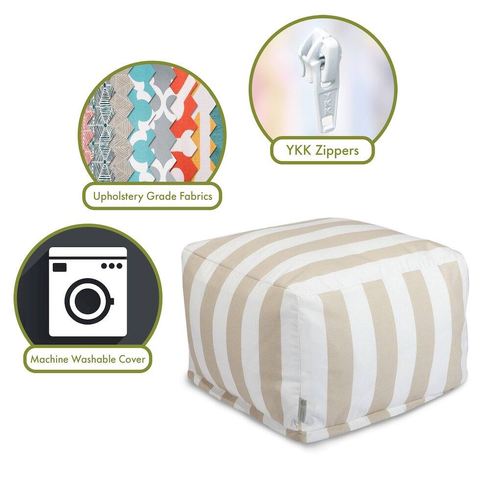 - Upholstery Grade Fabrics
- YKK Zippers
- Machine Washable Cover