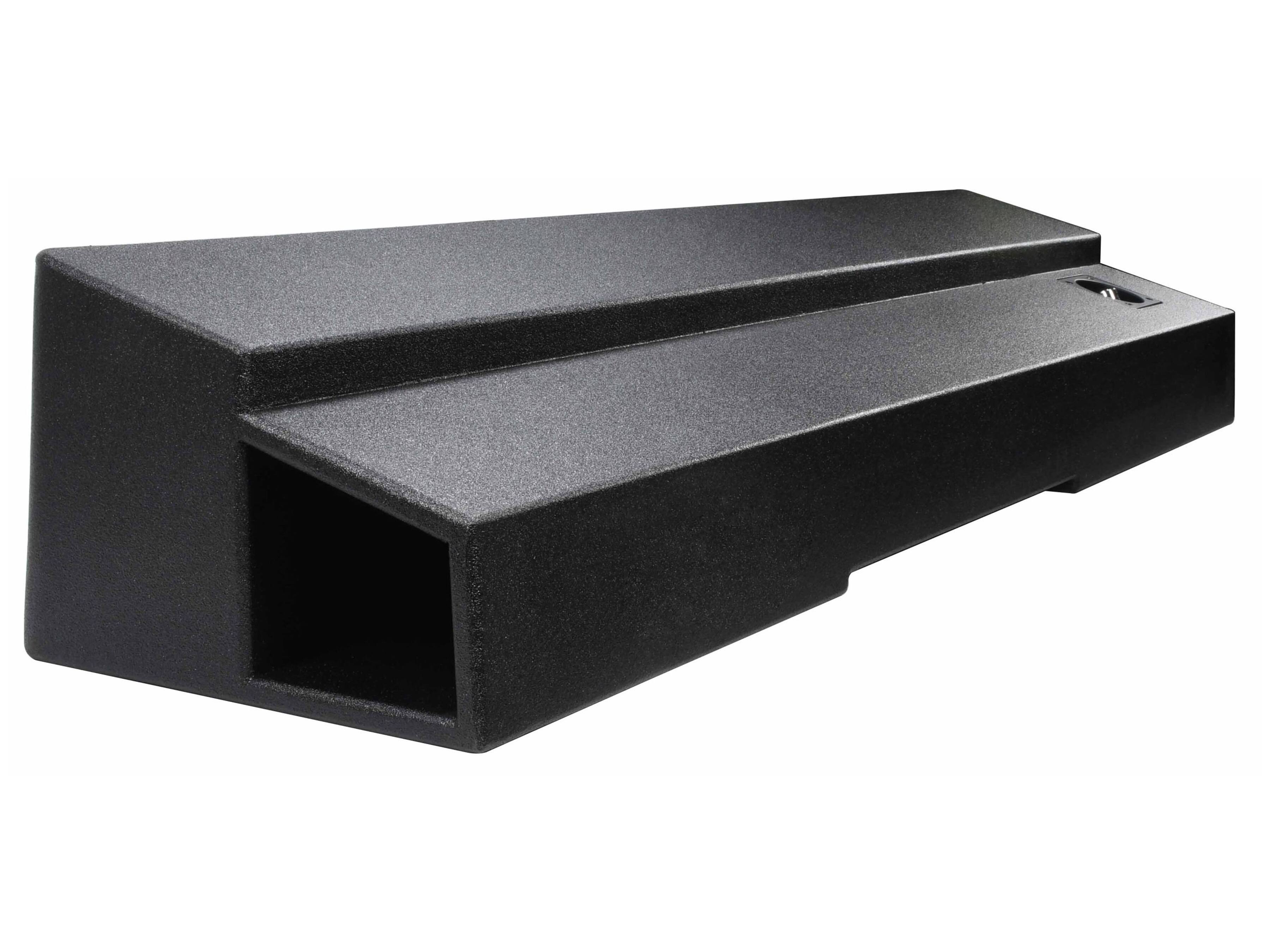 Left. JCPower Audio Systems - RSX-Series 3200 Watt Quad 8" Loaded Subwoofer Enclosure for Chevy Silverado / GMC Sierra Crew Cab Trucks (07-Up) - Black.