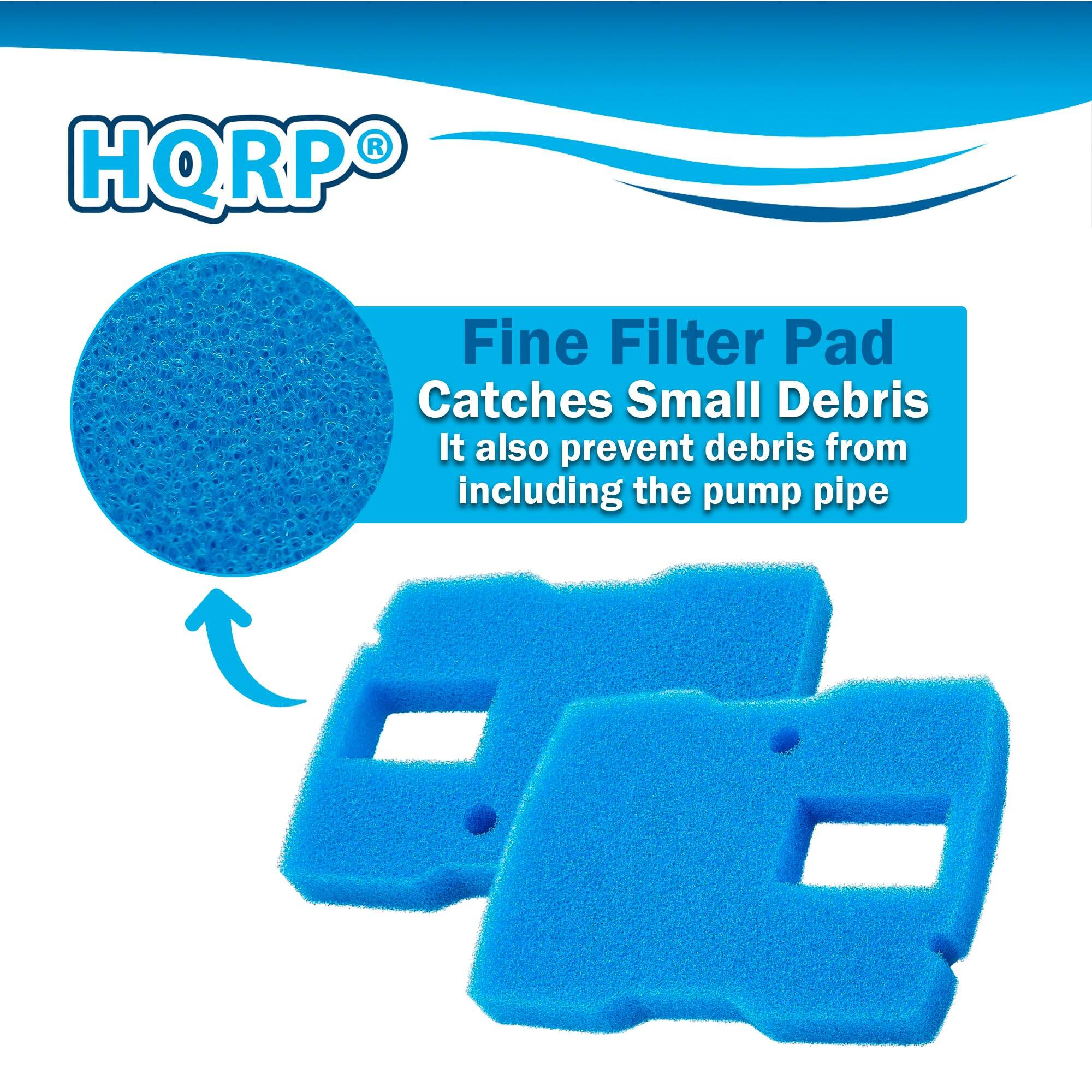 HQRP® Fine Filter Pad  
Catches Small Debris  
It also prevent debris from including the pump pipe