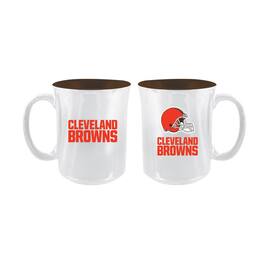 The Memory Company - Cleveland Browns 2-Pack 15oz. Iridescent Ceramic Mug Set - Multicolor