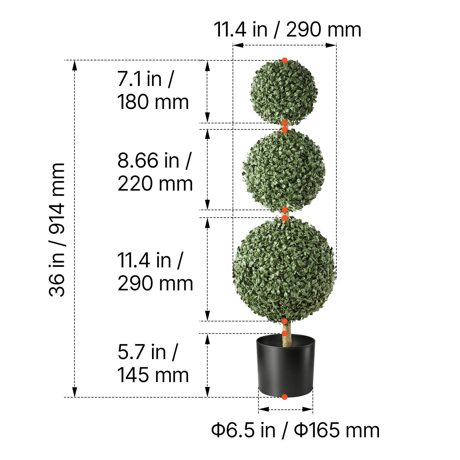 11.4 in / 290 mm  
7.1 in / 180 mm  
8.66 in / 220 mm  
11.4 in / 290 mm  
5.7 in / 145 mm  
6.5 in / 165 mm