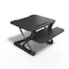 Front. Union & Scale - FlexFit 27" Manual Adjustable Desk Converter - Black.