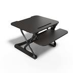 Front. Union & Scale - FlexFit 27" Manual Adjustable Desk Converter - Black.