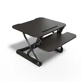 Union & Scale - Union & Scale™ FlexFit™ 27" Manual Adjustable Desk Converter, (UN44901-CC) - Black