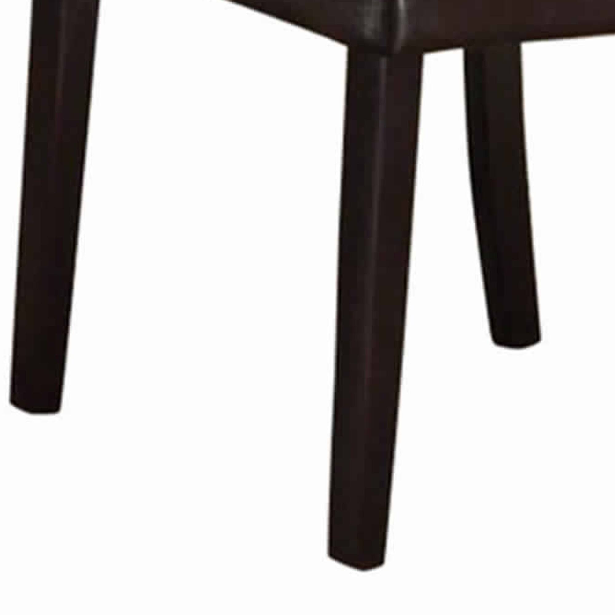 Alt View 1. Manhattan Lane - Faux Leather Dining Side Chair In Pine, Set Of 2, Dark Brown - Dark Brown.