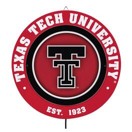 Evergreen Enterprises - Texas Tech Red Raiders 15" LED Round Metal Lit Wall Sign - Multicolor