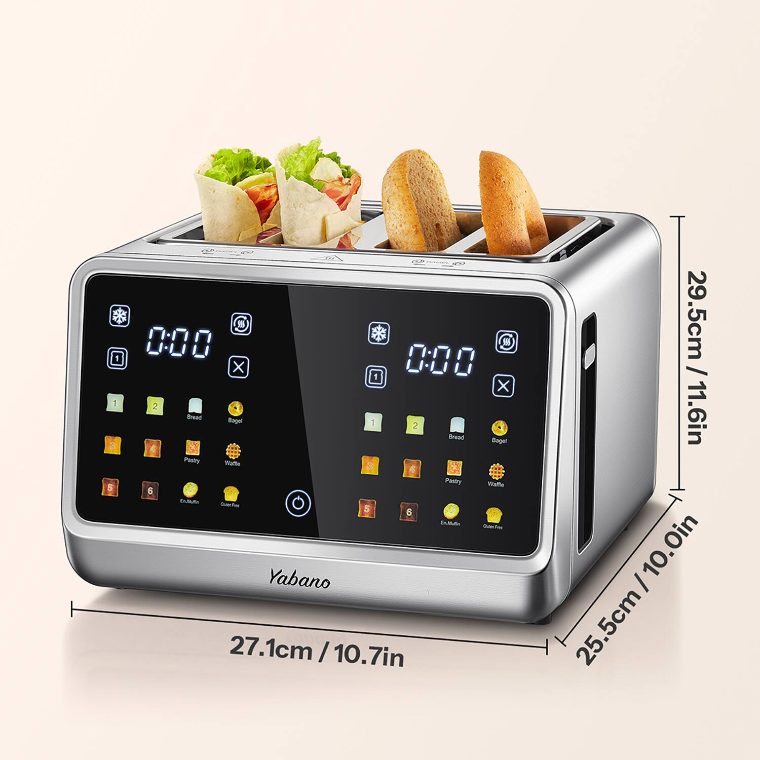 3 500 S x 0:00 x 2 Baar fager 1 2 Bread Bael Pastry Walle Pastry Waffle 6 EMA Sae Te 5 6 TLAA GuerTer Yabano 27.1cm / 10.7in 29.5cm / 11.6in 25.5cm / 10.0in