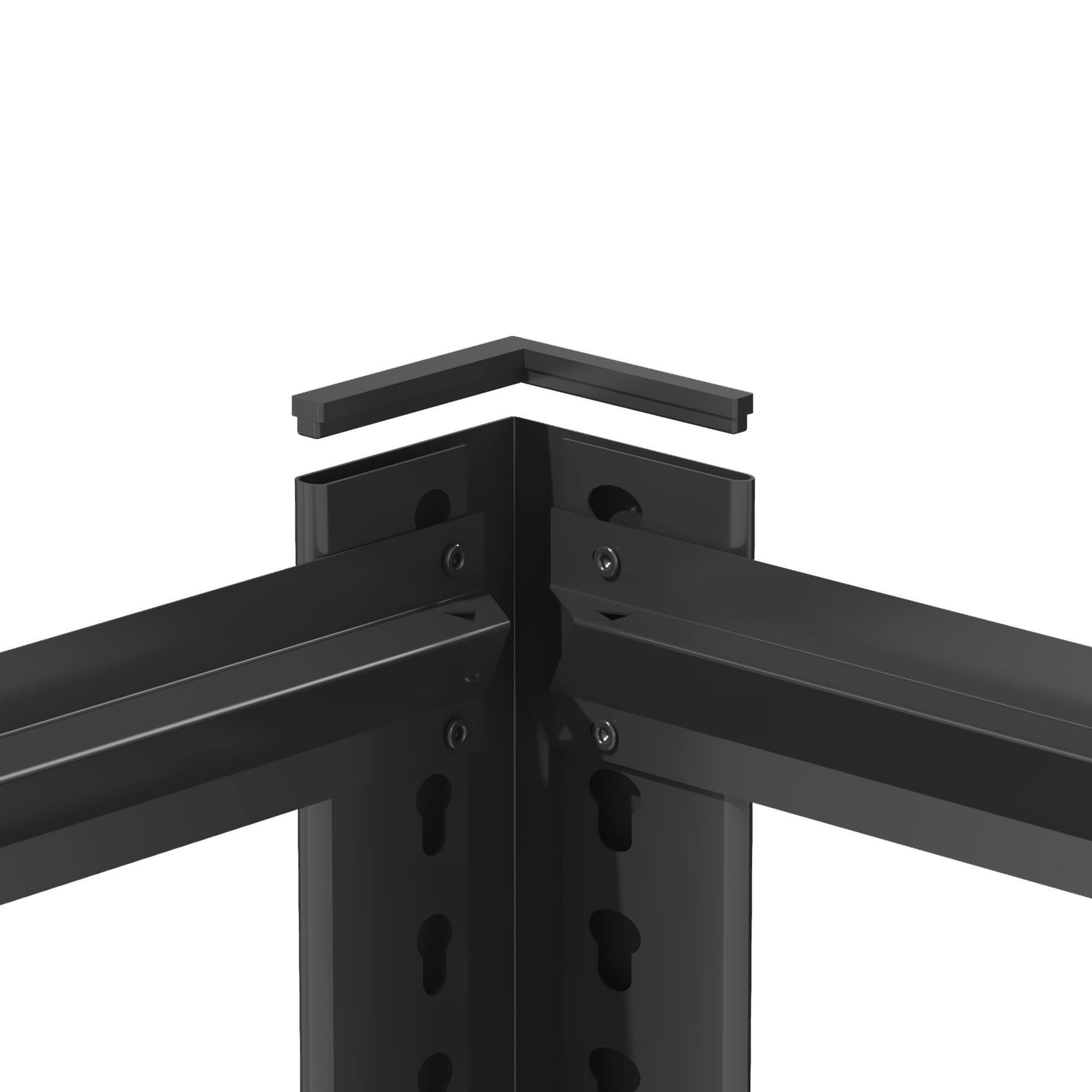 Alt View 8. GOODSILO - Heavy-Duty 5-Tier Adjustable Steel Shelving Unit with 2000 Lbs Capacity for Garage and Pantry Storage - Black.