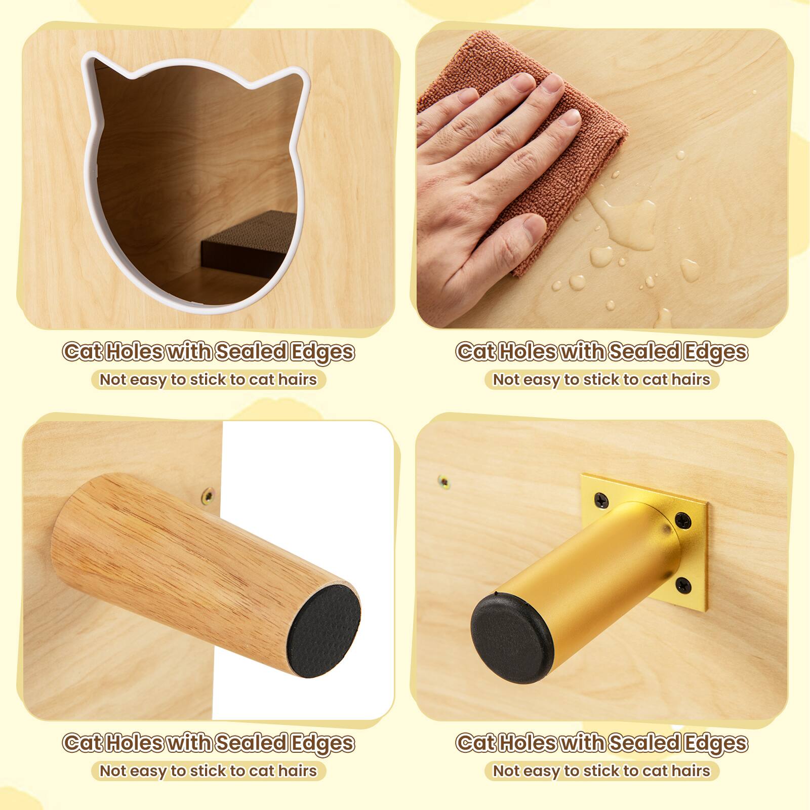 Cat Holes with Sealed Edges  
Not easy to stick to cat hairs  

Cat Holes with Sealed Edges  
Not easy to stick to cat hairs  

Cat Holes with Sealed Edges  
Not easy to stick to cat hairs  

Cat Holes with Sealed Edges  
Not easy to stick to cat hairs