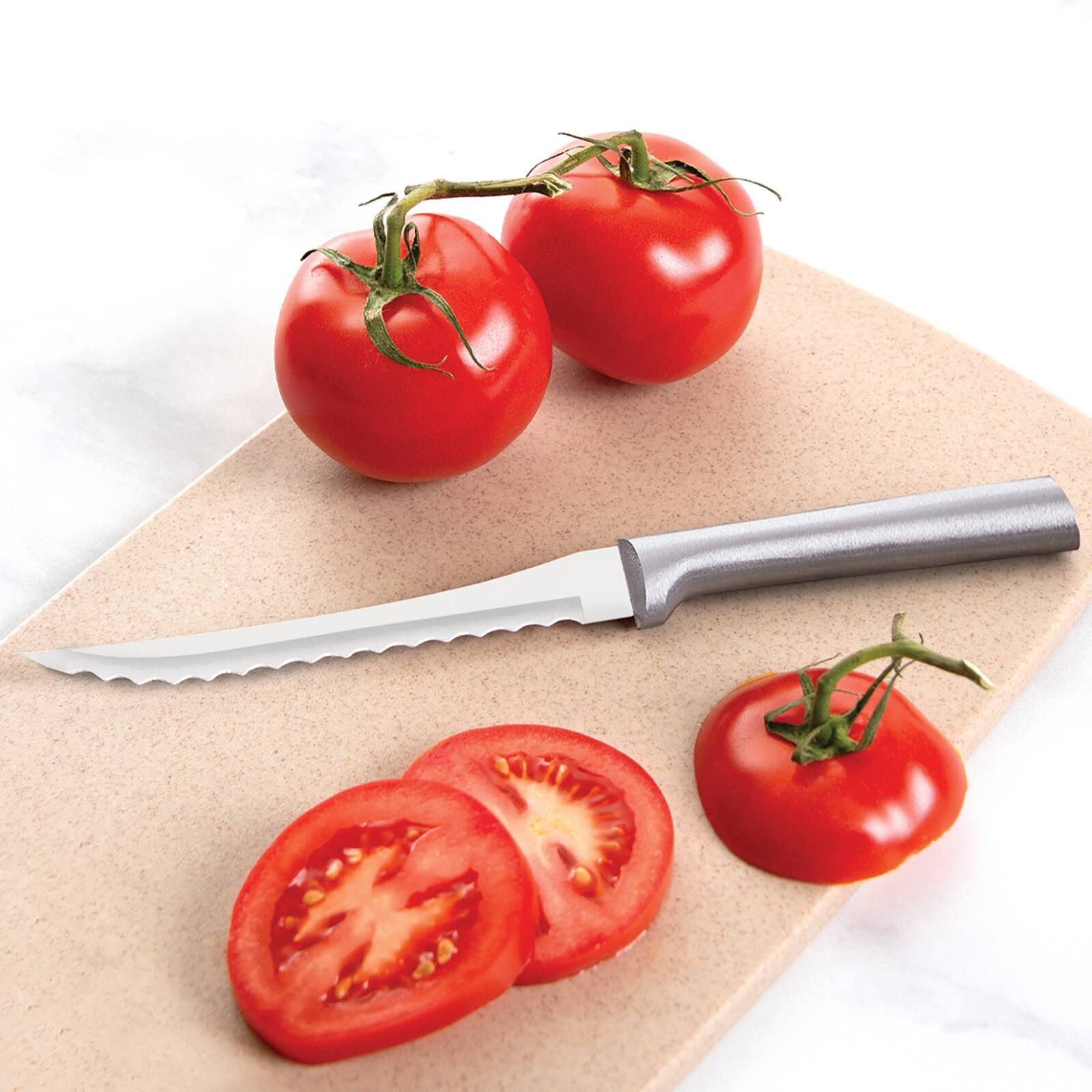 Alt View 5. Rada - 3 Piece Cooking Essentials Knife Set with Gift Box, Silver Handles - Silver.