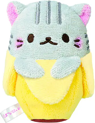 Front. Little Buddy - Bananya 4.5" Beanie Plush: Sabatora - Multi-Color.