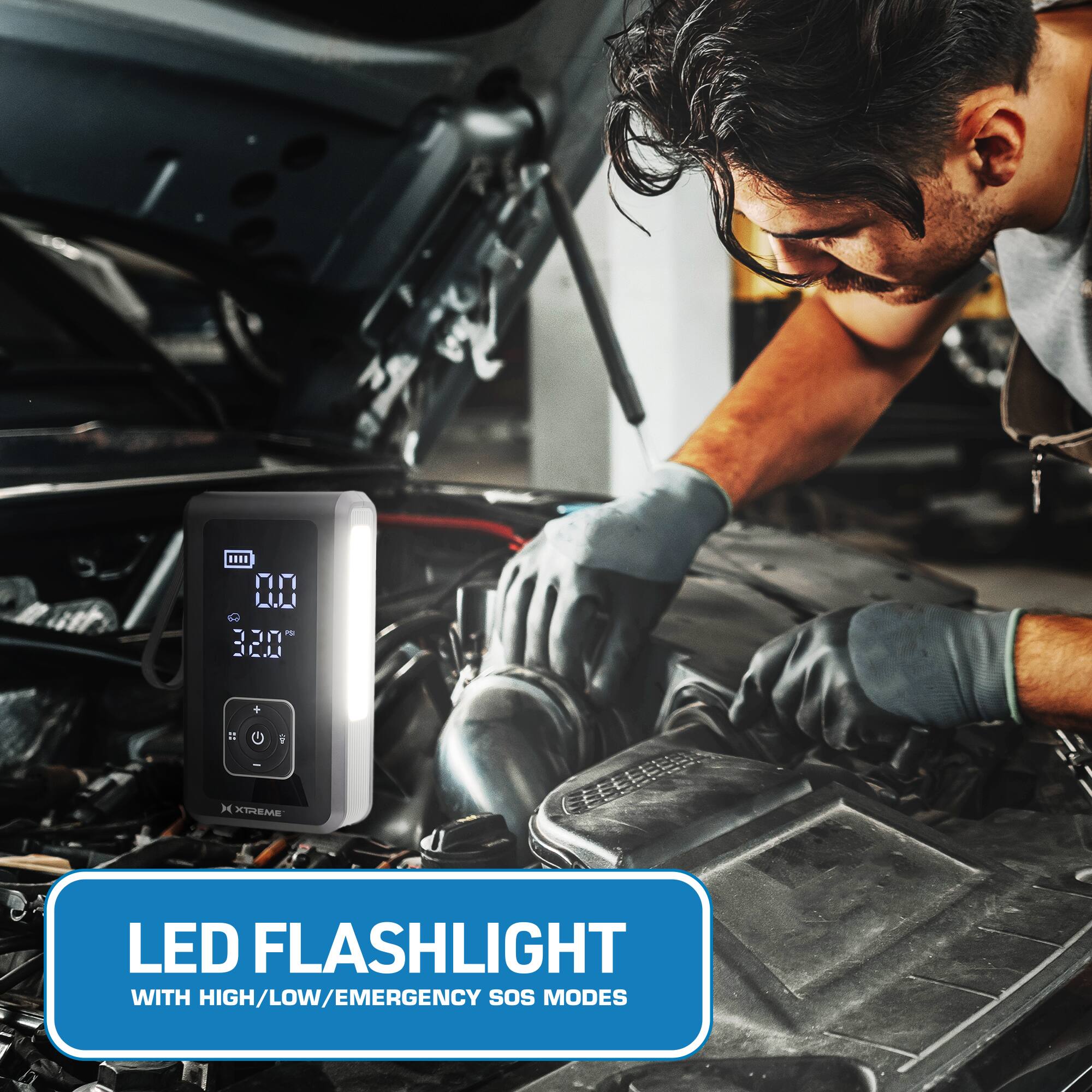 LED FLASHLIGHT WITH HIGH/LOW/EMERGENCY SOS MODES