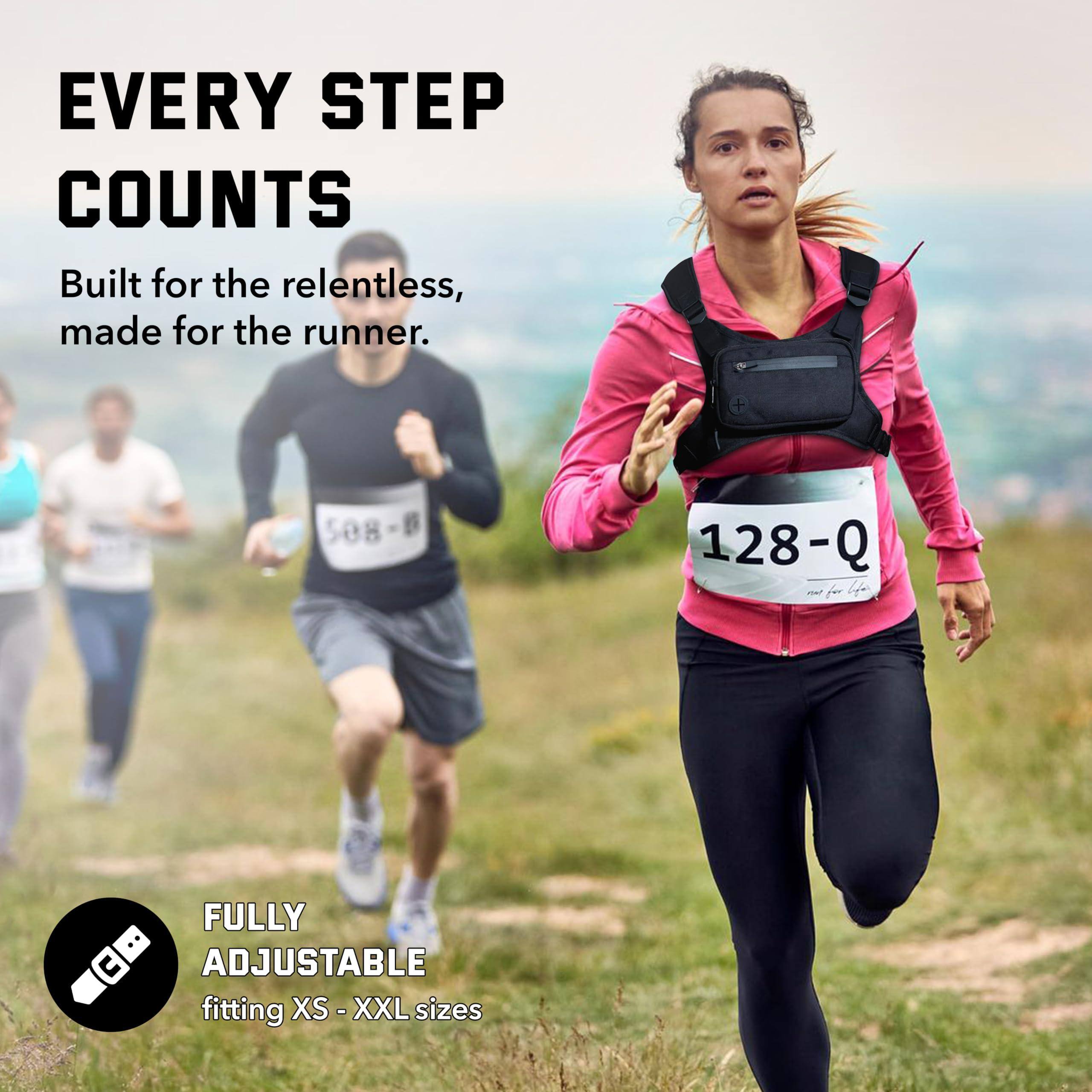 **EVERY STEP COUNTS**

Built for the relentless, made for the runner.

**FULLY ADJUSTABLE**  
fitting XS - XXL sizes