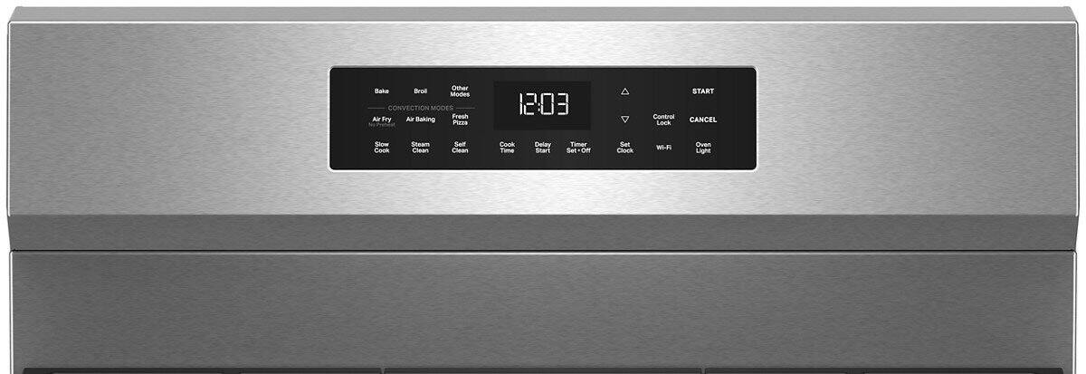 Other Bake Broil Modes  
CONVECTION MODES  
Air Fry  
Air Baking  
Pizza  
Slow Cook  
Steam Clean  
Self Clean  
Cook Time  
Delay Start  
Timer Set  
OFF  
Set Clock  
WI-FI  
Oven Light  

Control  
Lock  
CANCEL  
START