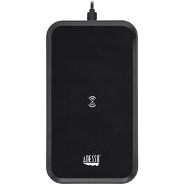 Adesso - 10W Max Qi-Certified 3-Coil Wireless Charging Pad - 5 V DC, 9 V DC Input - Input connectors: USB - Overcharge - White