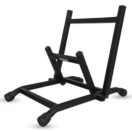 Front. 5 CORE - Amp Stand Heavy Duty Metal Build Adjustable Guitar amplifier Low Profile Folding Collapsible - Black.