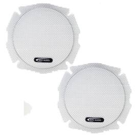ARC Audio - HD-Flat-Grills Street Glide OEM Direct Fit Flat Mesh Speaker Grills - Black/Gray