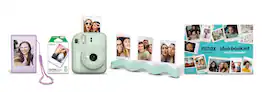 Fujifilm - instax mini 12 Holiday Bundle 2026 - Mint Green