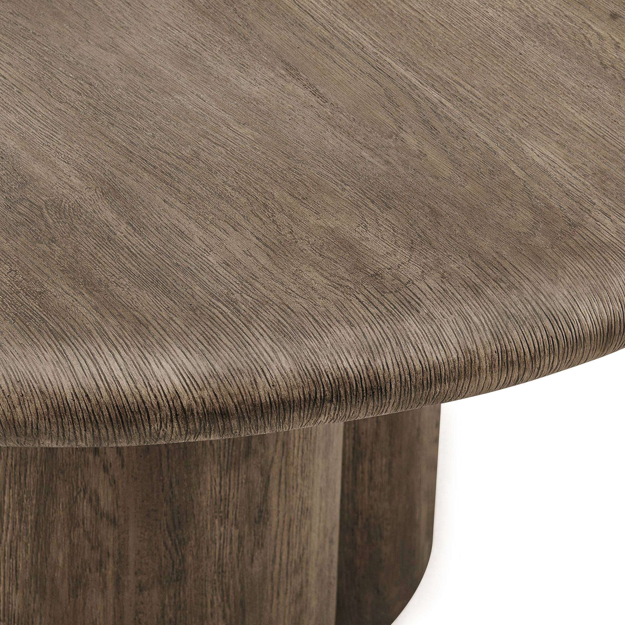 Alt View 5. Modway - Tori 20 Inch Round Indoor and Outdoor Side Table by Modway - Weathered Walnut.