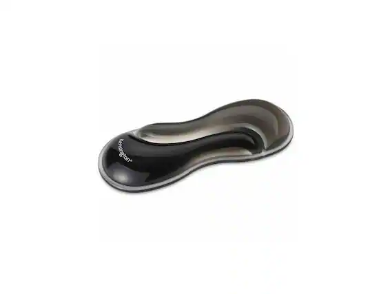 Front. Kensington - Kensington Slim Duo Gel Wrist Rest - Gray/Black - Strain Resistant - Mouse/Trackball - 1 - Gray.