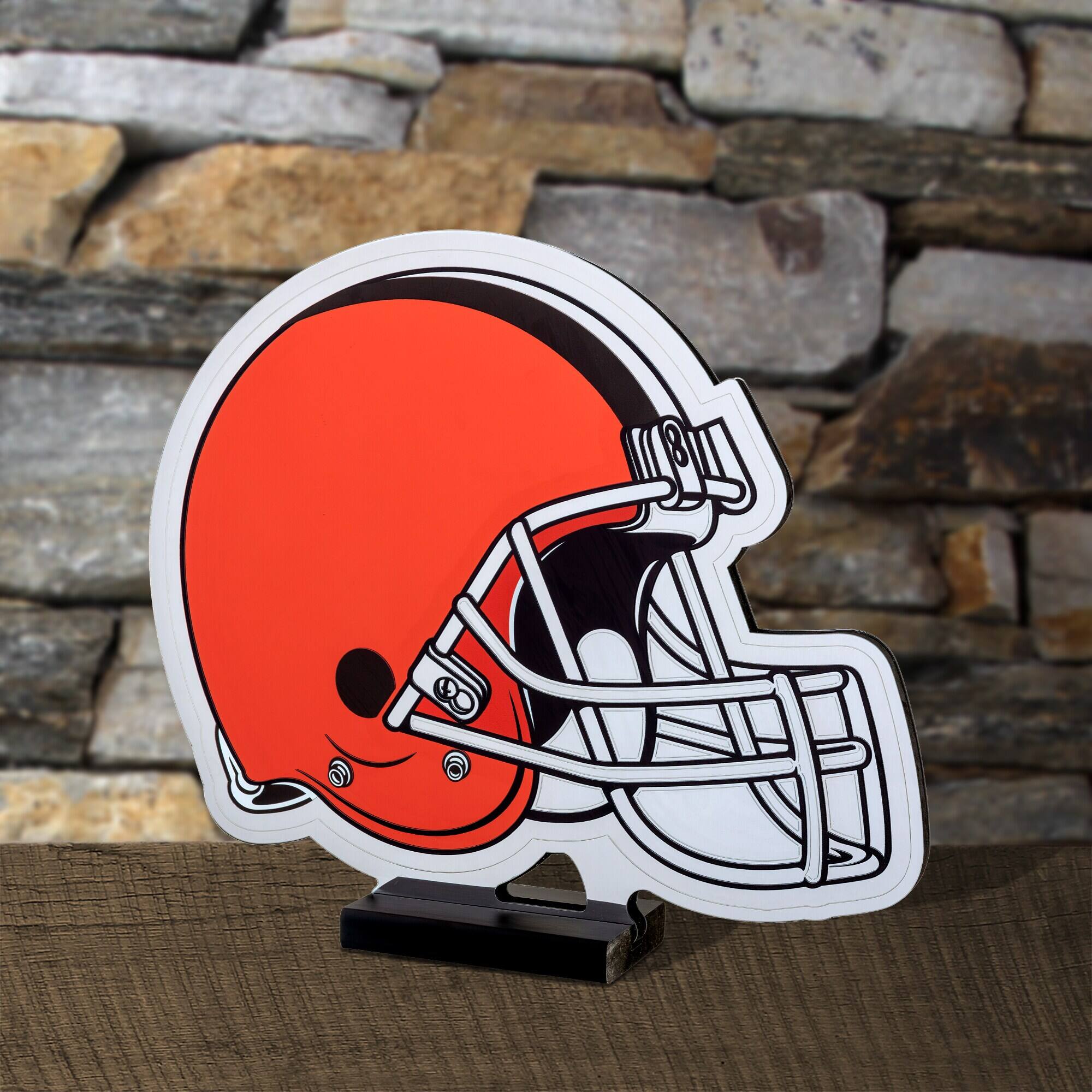 Alt View 3. Sporticulture - Cleveland Browns LED Infinity Logo Light - Orange.