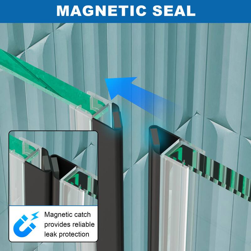 MAGNETIC SEAL  
Magnetic catch provides reliable leak protection
