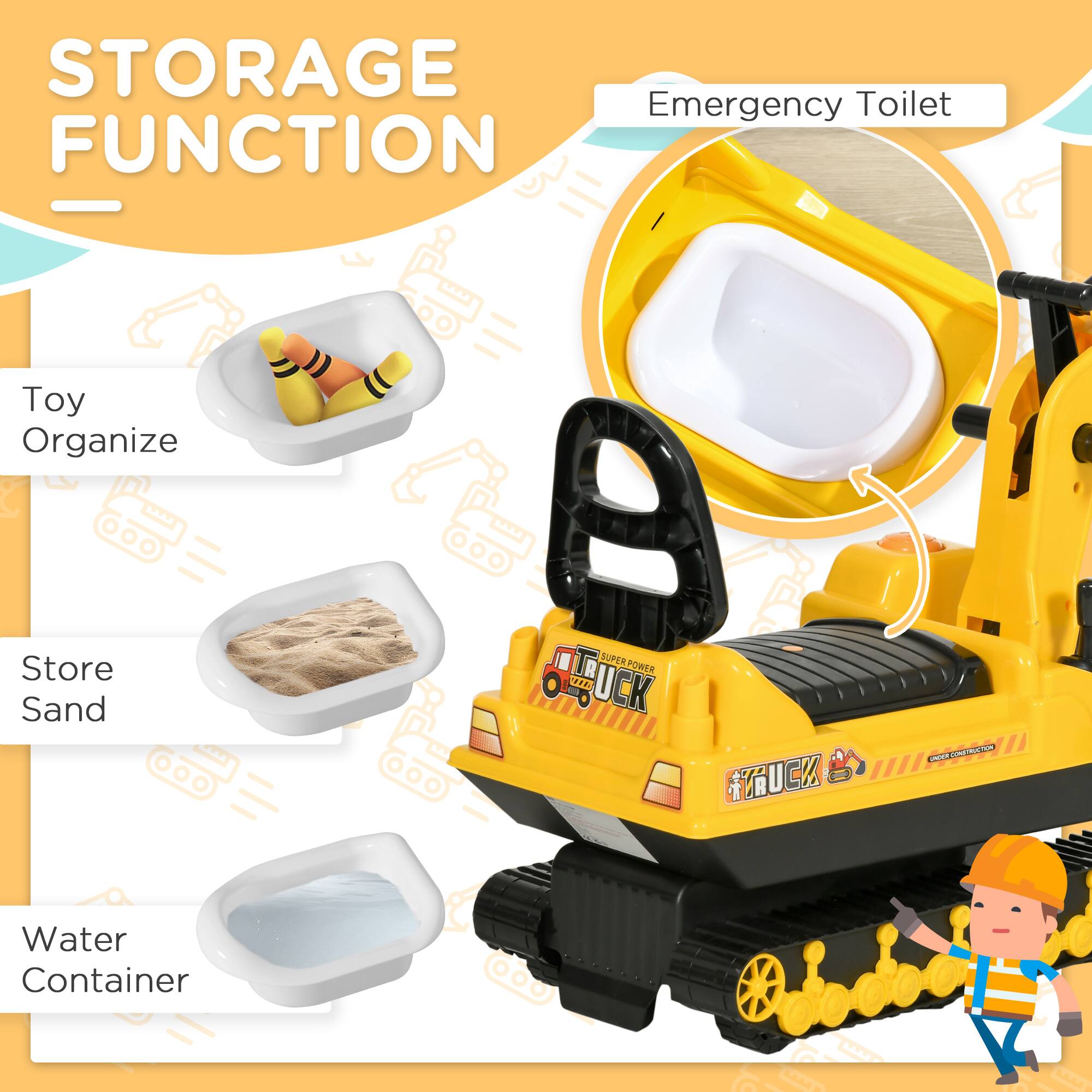 STORAGE FUNCTION

- Toy Organize
- Store Sand
- Water Container
- Emergency Toilet