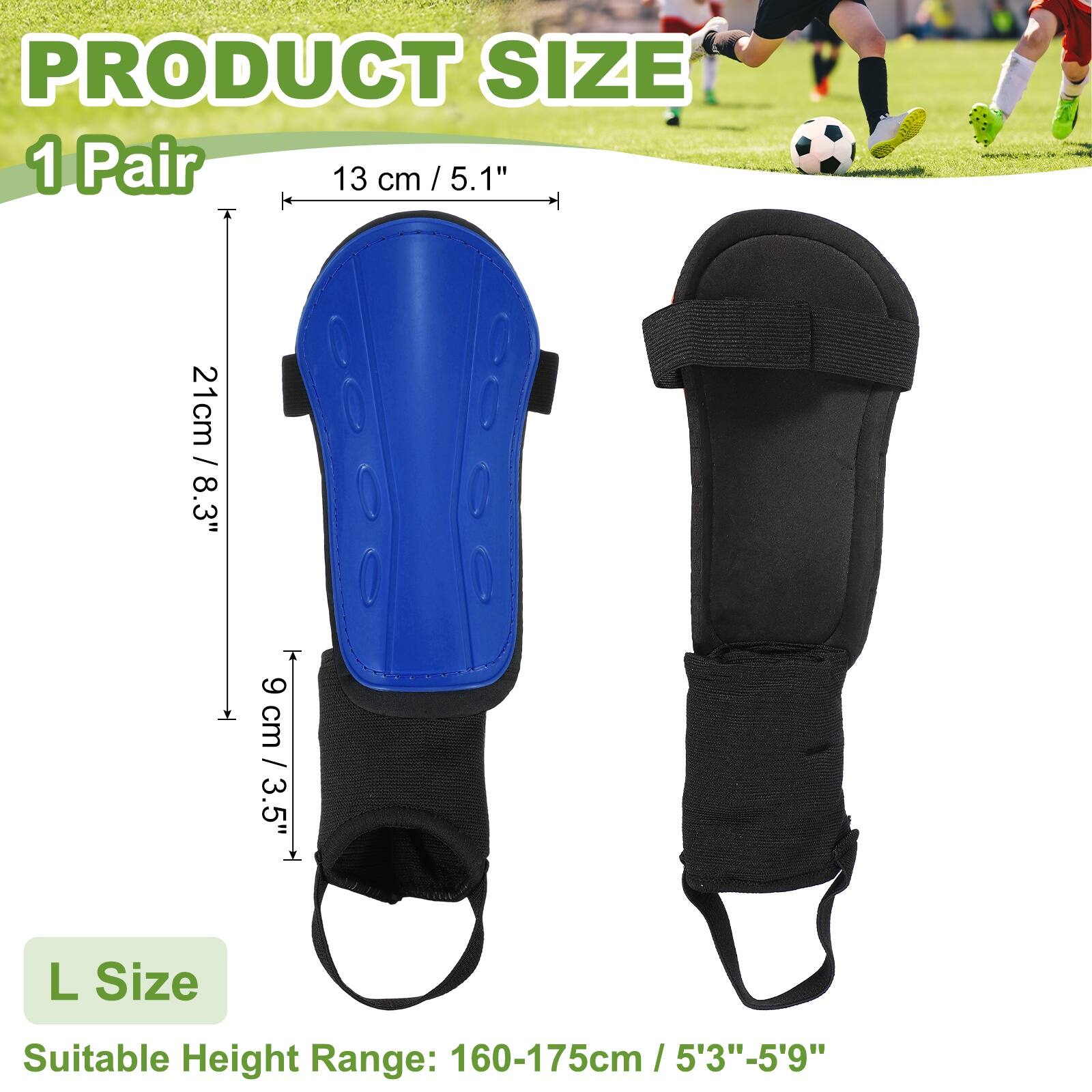 PRODUCT SIZE  
1 Pair  
13 cm / 5.1"  
21 cm / 8.3"  
9 cm / 3.5"  

L Size  
Suitable Height Range: 160-175cm / 5'3"-5'9"